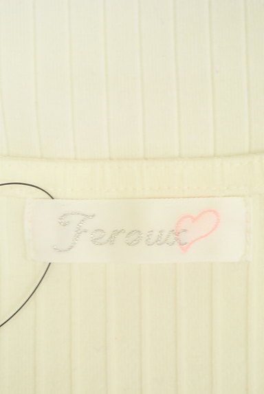 Feroux（フェルゥ）の古着「刺繍レースリブプルオーバー（カットソー・プルオーバー）」大画像６へ