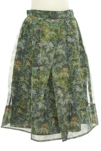SLOBE IENA（スローブイエナ）の古着「花柄オーガンジー膝下丈スカート（スカート）」大画像１へ
