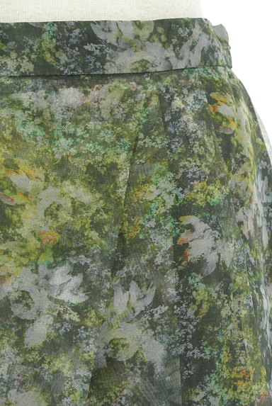 SLOBE IENA（スローブイエナ）の古着「花柄オーガンジー膝下丈スカート（スカート）」大画像４へ