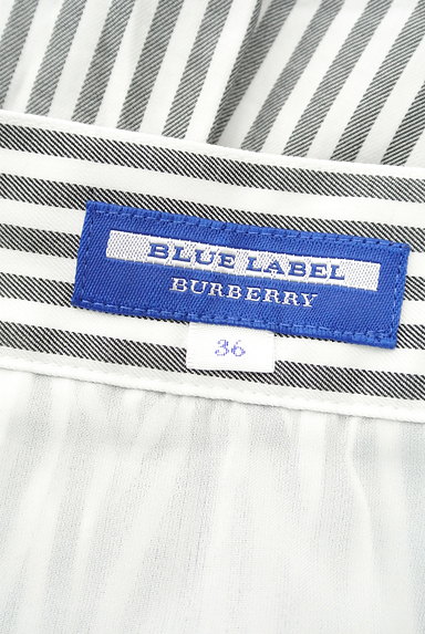 BURBERRY BLUE LABEL（バーバリーブルーレーベル）の古着「膝丈ストライプ柄フレアスカート（スカート）」大画像６へ