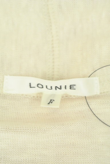 LOUNIE（ルーニィ）の古着「ベルト付きフロントオープンロングカーデ（カーディガン・ボレロ）」大画像６へ
