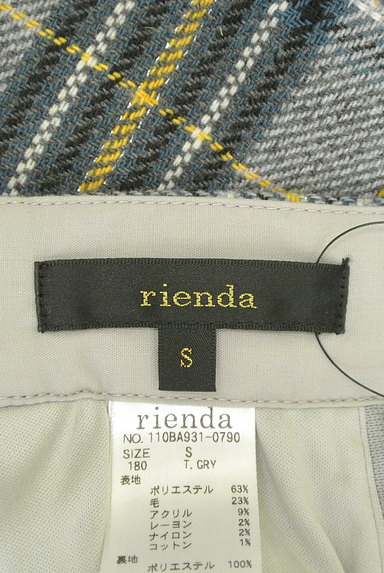 rienda（リエンダ）の古着「チェック柄台形膝上丈スカート（ミニスカート）」大画像６へ