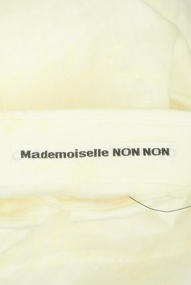 Mademoiselle NON NON（マドモアゼルノンノン）の古着「ボタニカル柄刺繍リネンシャツ（カジュアルシャツ）」大画像６へ