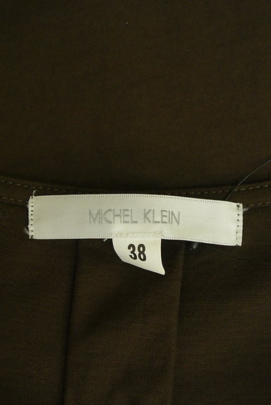 MICHEL KLEIN（ミッシェルクラン）の古着「サイドスリットキーネックカットソー（カットソー・プルオーバー）」大画像６へ