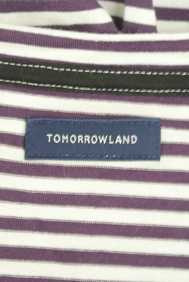 TOMORROWLAND（トゥモローランド）の古着「VネックボーダーTシャツ（Ｔシャツ）」大画像６へ