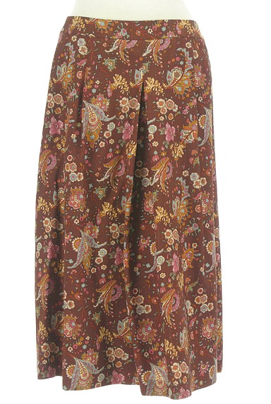 SCAPA（スキャパ）の古着「ペイズリー花柄ミモレ丈スカート（ロングスカート・マキシスカート）」大画像１へ