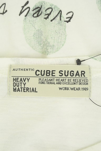 CUBE SUGAR（キューブシュガー）の古着「サークル×ロゴTシャツ（Ｔシャツ）」大画像６へ