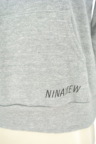 Ninamew（ニーナミュウ）の古着「ロゴ＆ハート刺繍スウェットパーカー（スウェット・パーカー）」大画像５へ