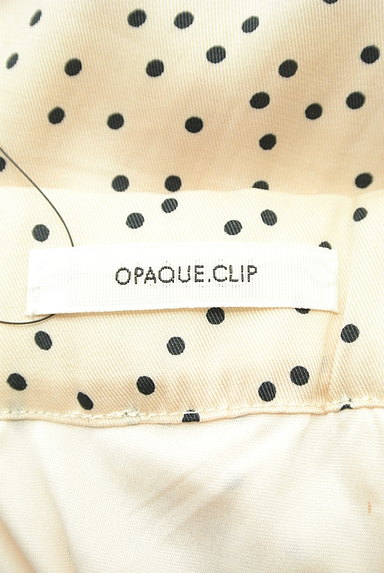 OPAQUE.CLIP（オペークドットクリップ）の古着「ミモレ丈ラップ風ドットフレアスカート（ロングスカート・マキシスカート）」大画像６へ