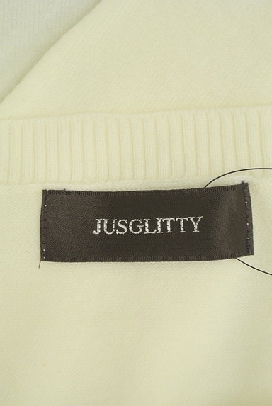 JUSGLITTY（ジャスグリッティー）の古着「シアーレース切替カーディガン（カーディガン・ボレロ）」大画像６へ