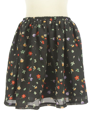 Ninamew（ニーナミュウ）の古着「レトロ小花柄フレアミニスカート（ミニスカート）」大画像１へ