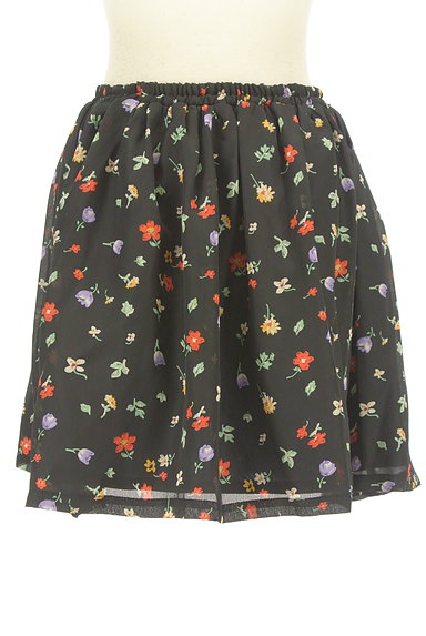 Ninamew（ニーナミュウ）の古着「レトロ小花柄フレアミニスカート（ミニスカート）」大画像２へ