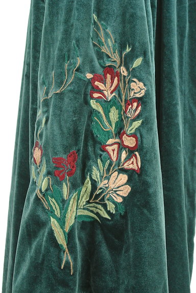 OSMOSIS（オズモーシス）の古着「レトロ花刺繍ベロアカーディガン（カーディガン・ボレロ）」大画像４へ