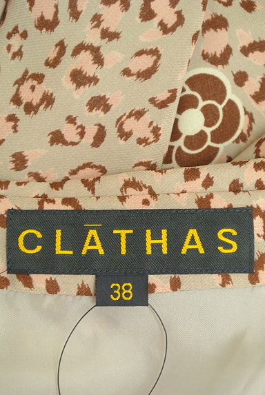 CLATHAS（クレイサス）の古着「花柄×レオパード柄膝上丈ワンピース（ワンピース・チュニック）」大画像６へ