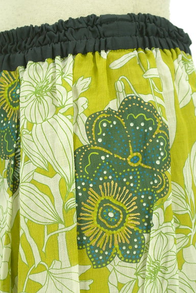 COMME CA（コムサ）の古着「ミディ丈花柄スカート（ロングスカート・マキシスカート）」大画像４へ
