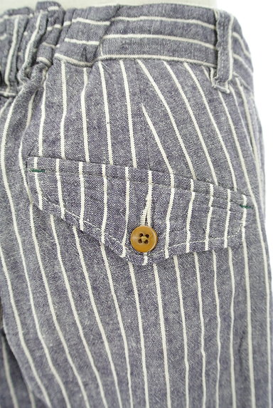 CUBE SUGAR（キューブシュガー）の古着「ストライプ柄リネン混パンツ（パンツ）」大画像５へ