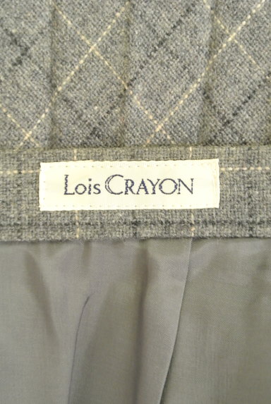 Lois CRAYON（ロイスクレヨン）の古着「チェック柄ウールプリーツスカート（ロングスカート・マキシスカート）」大画像６へ