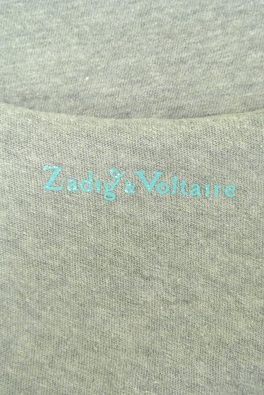 Zadig&Voltaire（ザディグエヴォルテール）の古着「ロゴプリントVネックカットソー（カットソー・プルオーバー）」大画像６へ