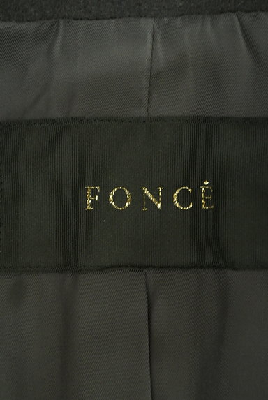 FONCE（フォンセ）の古着「シンプルノーカラーロングコート（コート）」大画像６へ