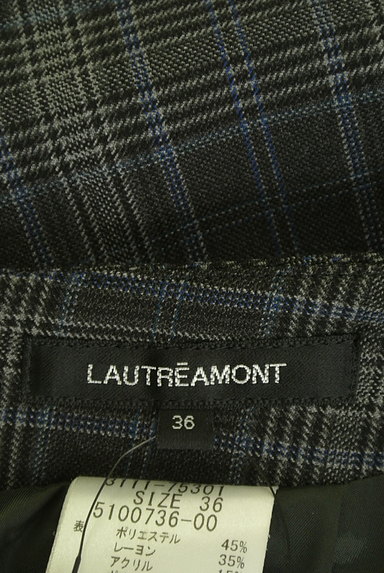 LAUTREAMONT（ロートレアモン）の古着「膝下丈チェック柄タイトスカート（スカート）」大画像６へ