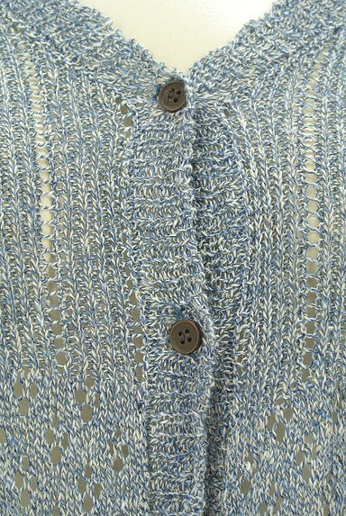 SM2（サマンサモスモス）の古着「透かし編みコットンリネンニットカーデ（カーディガン・ボレロ）」大画像４へ