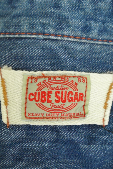 CUBE SUGAR（キューブシュガー）の古着「背中チェック切替デニムシャツ（カジュアルシャツ）」大画像６へ