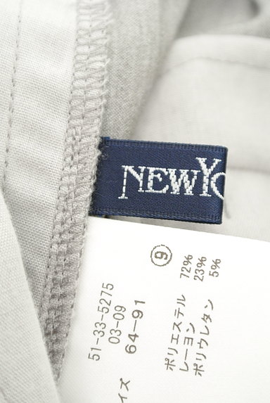 NEW YORKER（ニューヨーカー）の古着「斜めタックミモレ丈ワイドパンツ（パンツ）」大画像６へ