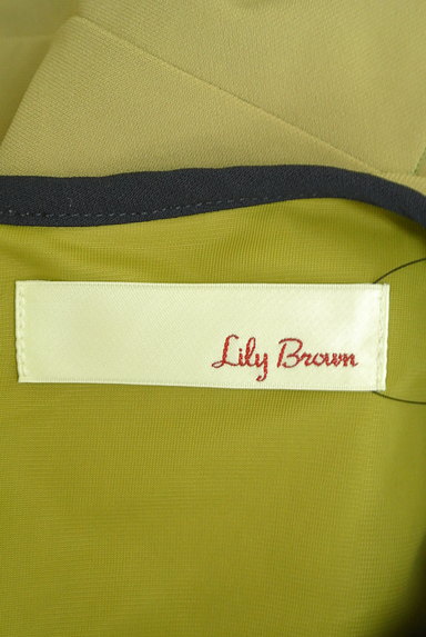 Lily Brown（リリーブラウン）の古着「サイドプリーツ膝丈フレアワンピース（ワンピース・チュニック）」大画像６へ
