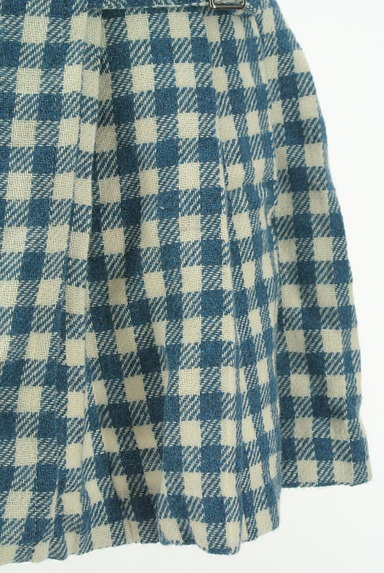 REDYAZEL（レディアゼル）の古着「サイドベルトチェック柄フレアミニスカート（ショートパンツ・ハーフパンツ）」大画像５へ