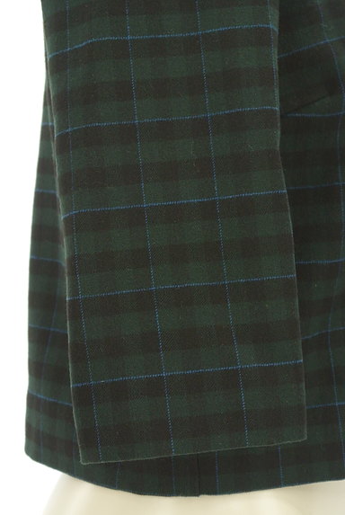 REDYAZEL（レディアゼル）の古着「チェック柄襟付きコンパクト七分袖カットソー（カットソー・プルオーバー）」大画像５へ