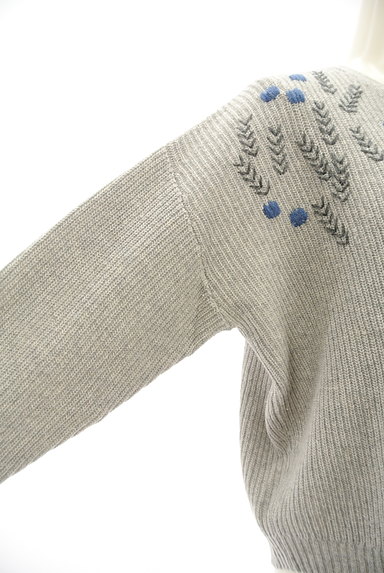 NATURAL LAUNDRY（ナチュラルランドリー）の古着「刺繍デザインニットカーディガン（カーディガン・ボレロ）」大画像４へ