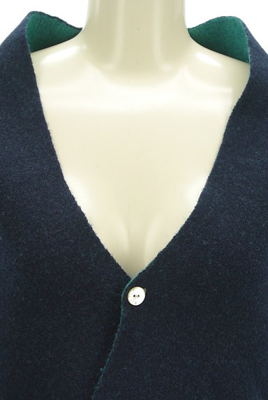 NATURAL LAUNDRY（ナチュラルランドリー）の古着「スタンド襟ショート丈カーディガン（カーディガン・ボレロ）」大画像４へ