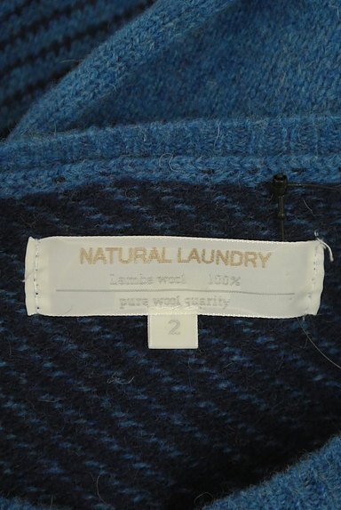 NATURAL LAUNDRY（ナチュラルランドリー）の古着「キリカエ配色ウールセーター（ニット）」大画像６へ
