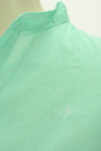 NATURAL LAUNDRY（ナチュラルランドリー）の古着「ワンポイント刺繍カラーシャツ（カジュアルシャツ）」大画像４へ