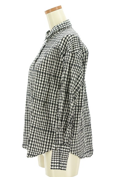 LAUTREAMONT（ロートレアモン）の古着「くしゅくしゅチェック柄シャツ（カジュアルシャツ）」大画像３へ
