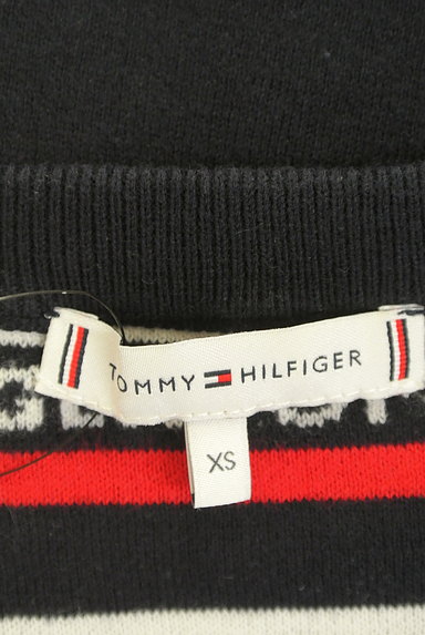 TOMMY HILFIGER（トミーヒルフィガー）の古着「袖ロゴ＆チャームニットワンピ（ワンピース・チュニック）」大画像６へ