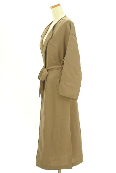 Melan Cleuge（メランクルージュ）の古着「パイピングロングガウンコート（コート）」大画像３へ