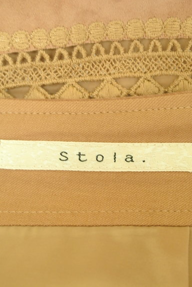 Stola.（ストラ）の古着「刺繍ラインスウェード膝上丈スカート（スカート）」大画像６へ