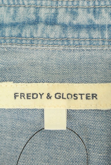 FREDY&GLOSTER（フレディ＆グロスター）の古着「べっ甲ボタンダンガリーシャツ（カジュアルシャツ）」大画像６へ