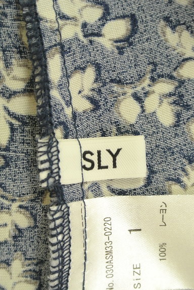 SLY（スライ）の古着「花柄ロングシャツワンピース（ワンピース・チュニック）」大画像６へ