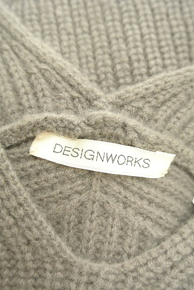 DESIGNWORKS（デザインワークス）の古着「ボリューム袖Vネックニット（ニット）」大画像６へ