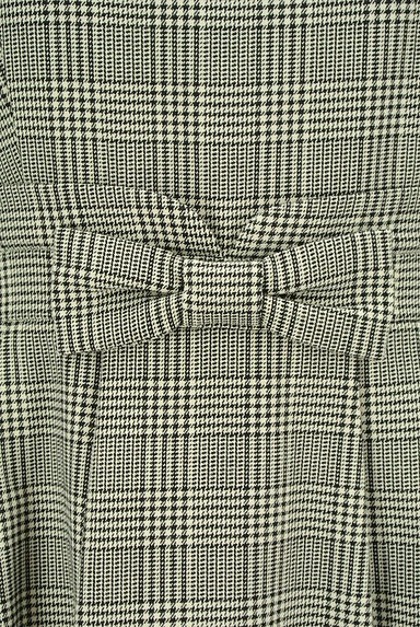 Couture Brooch（クチュールブローチ）の古着「ウエストリボンチェック柄ワンピース（ワンピース・チュニック）」大画像４へ