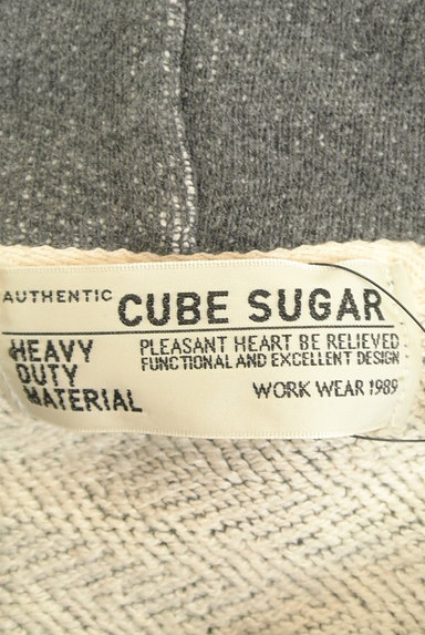 CUBE SUGAR（キューブシュガー）の古着「プリントロングパーカーワンピ（ワンピース・チュニック）」大画像６へ
