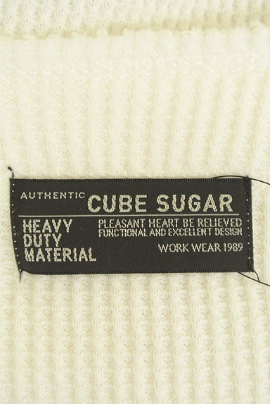 CUBE SUGAR（キューブシュガー）の古着「シアーワッフルロングカーデ（カーディガン・ボレロ）」大画像６へ
