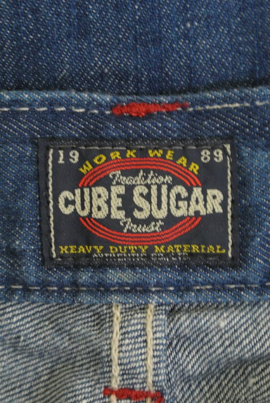 CUBE SUGAR（キューブシュガー）の古着「ハイウエストワークデザインデニム（デニムパンツ）」大画像６へ