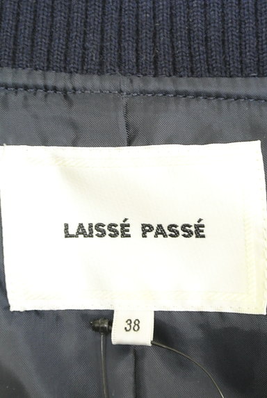 LAISSE PASSE（レッセパッセ）の古着「リブ使いシンプルブルゾン（ブルゾン・スタジャン）」大画像６へ