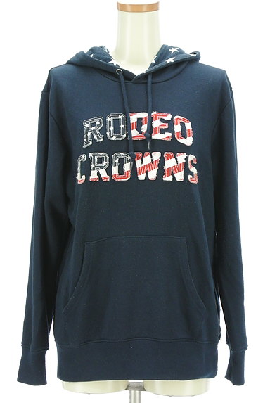 RODEO CROWNS（ロデオクラウン）の古着「アメリカンな星条旗ロゴパーカー（スウェット・パーカー）」大画像１へ