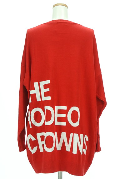 RODEO CROWNS（ロデオクラウン）の古着「バックロゴと王冠のロングニット（ワンピース・チュニック）」大画像２へ