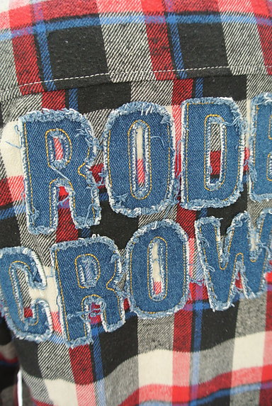 RODEO CROWNS（ロデオクラウン）の古着「後ろデニムロゴチェック柄シャツ（カジュアルシャツ）」大画像５へ