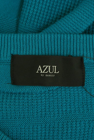 AZUL by moussy（アズールバイマウジー）の古着「迷彩柄編地Vネックニット（ニット）」大画像６へ